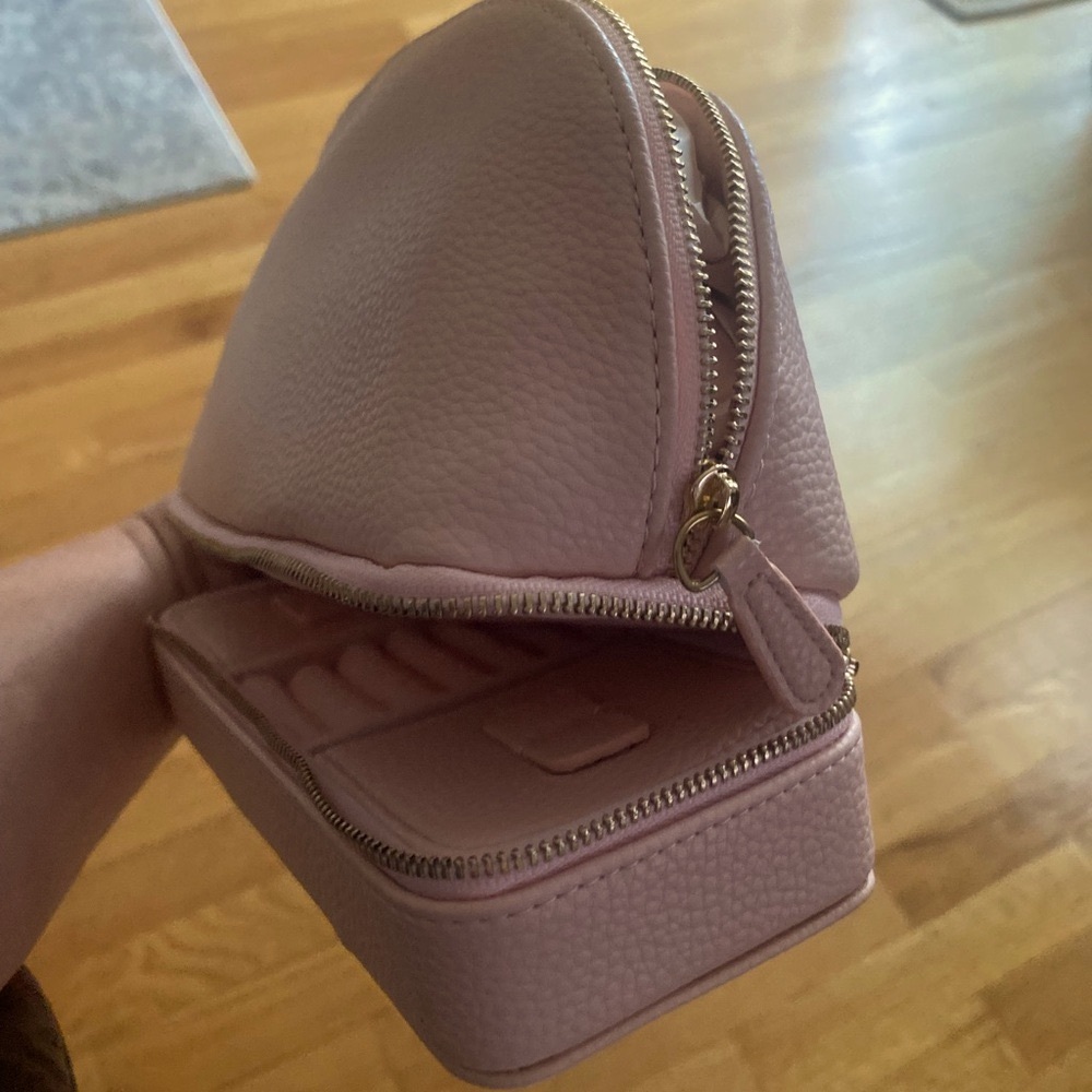 Blush Travel Makeup/Jewelry Zippered Cases